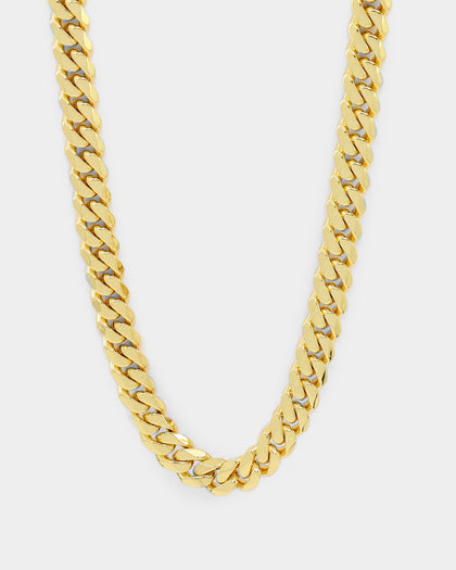 Saint Morta 10mm Cuban Chain Gold