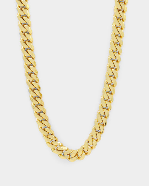 Saint Morta 10mm Cuban Chain Gold