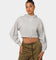 Puma Women's Classics Cropped Hoodie Light Gray Heather