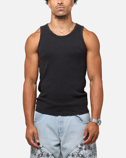 Saint Morta Arvina Distressed Singlet Black