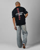 Loiter Cybernetics Heavyweight T-Shirt Black Acidwash