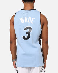 Mitchell & Ness Miami Heat Dwyane Wade 'Vapor Blue' Jersey Light Blue