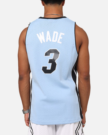 Mitchell & Ness Miami Heat Dwyane Wade 'Vapor Blue' Jersey Light Blue