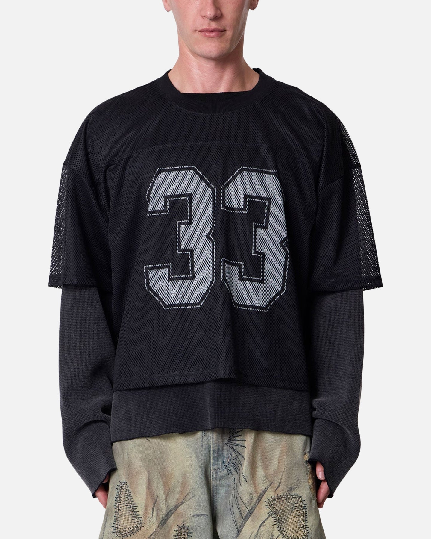 MNML Football Mesh Jersey Black | Culture Kings US