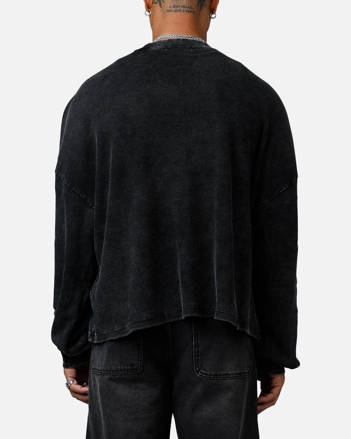 OTA Washed Black Choppa Thermal L/S ロンT MNML Washed Chopper Thermal Long Sleeve T-Shirt Washed Black