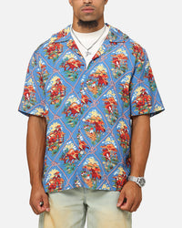 Champion Route 40 Drifter Button Up Shirt Teal