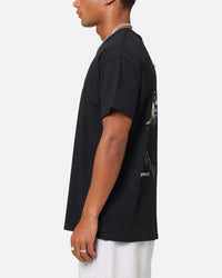 Goat Crew X Mortal Kombat Scorpion Fire T-Shirt Black