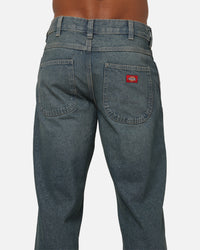 Dickies Thomasville Straight Leg Jeans Khaki Tinted Blue