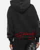 Ed Hardy Women's Rose Zip Hoodie Washed Black