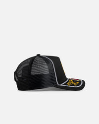 New Era New York Yankees 'Rose Visor' 9FORTY A-Frame Trucker Snapback Black/Rose