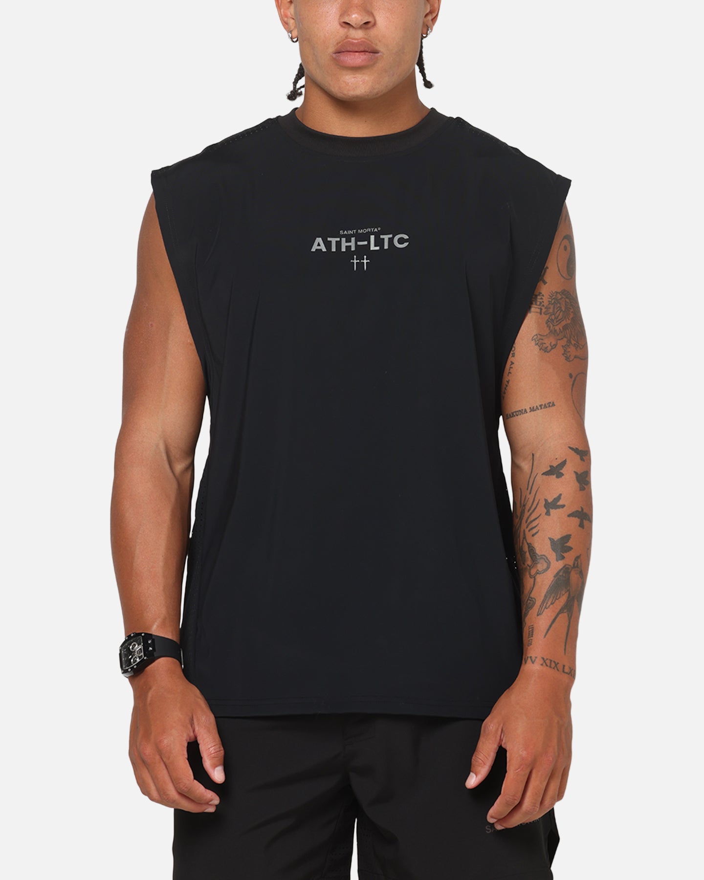 Saint Morta Athltc Training Singlet Black | Culture Kings US