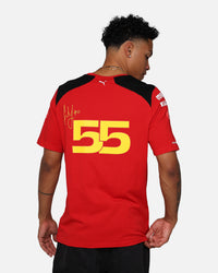 Puma X Scuderia Ferrari Carlos Sainz T-Shirt Rosso Corsa
