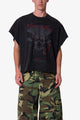 MNML Skull Cut-Off Tee Washed Black