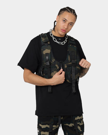 DXXMLIFE L-3 A Chain$aw Utility Vest Woodland Camo