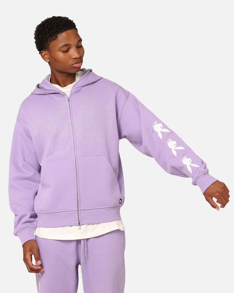 Playboy By Culture Kings Shyne Full Zip Hoodie Purple | Culture