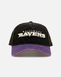 New Era Baltimore Ravens 'Vintage Arch Logo' 9FORTY A-Frame Snapback Official Team Colors