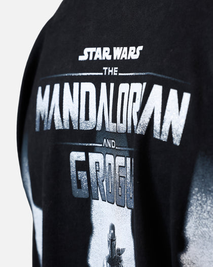 73Studio Star Wars Stand Off Glitter T-Shirt Black Acidwash