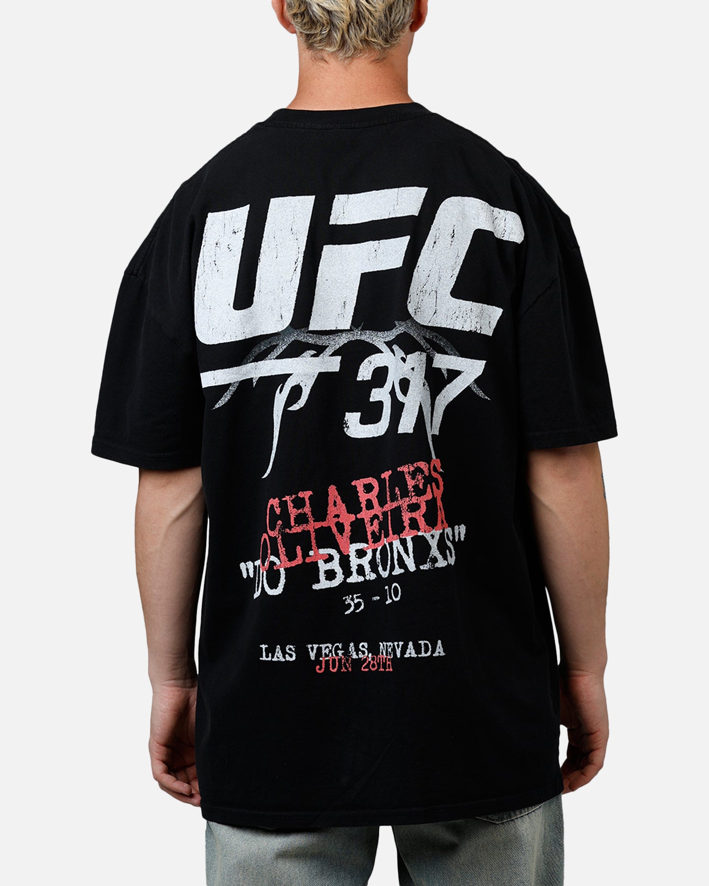 UFC公式　UFC317 Tシャツ UFC By Culture Kings Charles Oliveira UFC 317 T-Shirt Black