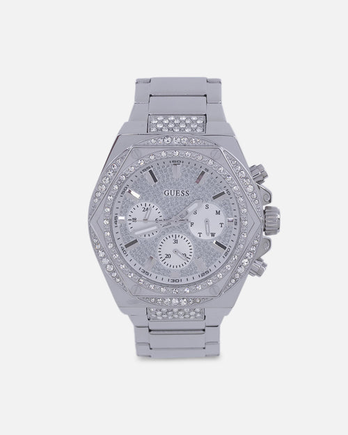 Guess Mainline Fury Glitz Bracelet Watch Silver