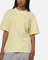 Ed Hardy Double Dragon Applique T-Shirt Butter Yellow