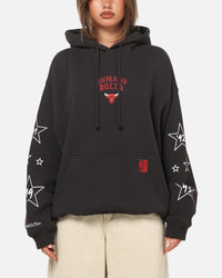 Mitchell & Ness Chicago Bulls Blackletter Champs Box Hoodie Washed Black