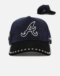 Pro Standard Atlanta Braves 'Polished Hardware' Pro Pinch Strapback Navy