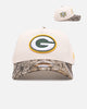 New Era Green Bay Packers 'Realtree Visor' 9FORTY A-Frame Snapback Cream/Camo