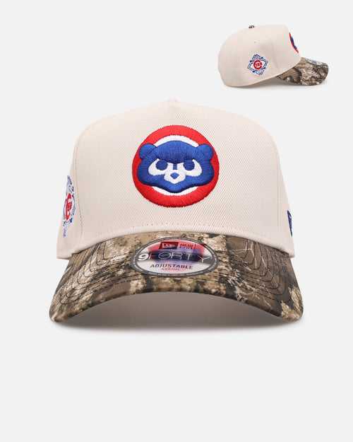 New Era Chicago Cubs 'Realtree Visor' 9FORTY A-Frame Snapback Cream/Camo