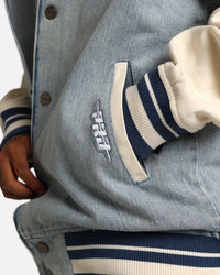 Pro Standard Dallas Cowboys Varsity Denim Jacket Denim/Linen