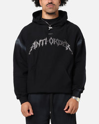 The Anti Order Mosh Boxy Hoodie Sunfade Black/Grey