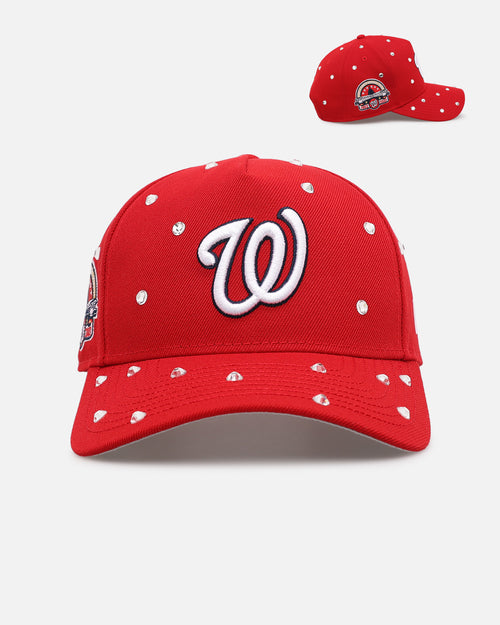 New Era Washington Nationals 'Embellishment' 9FORTY A-Frame Snapback Official Team Colors