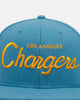 New Era Los Angeles Chargers 'NFL Script' 9FIFTY Snapback Official Team Color