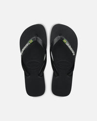 Havaianas Top Brazil Logo Thongs Black