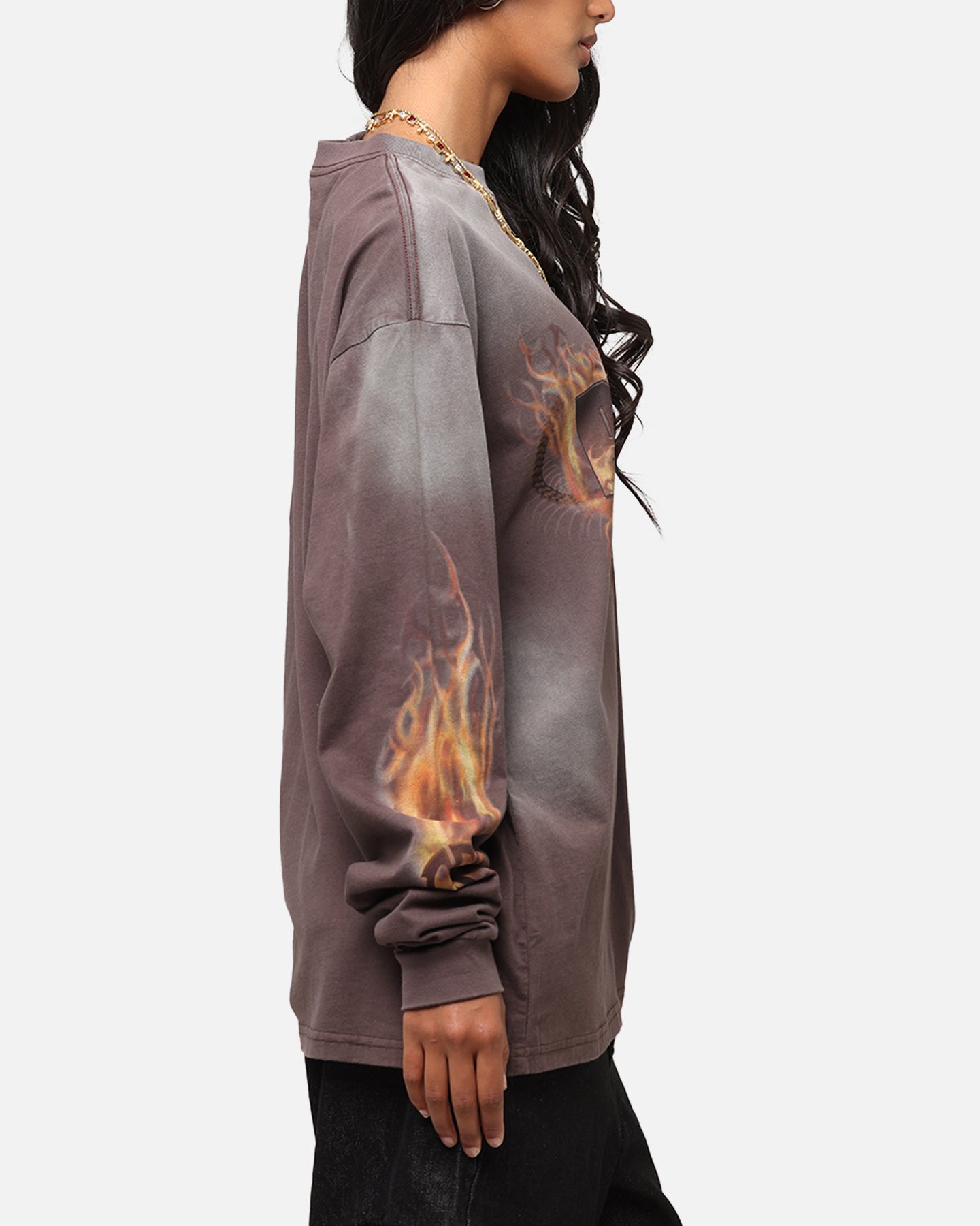 Pantera Pantera Vintage Long Sleeve T-Shirt Dark Brown | Culture