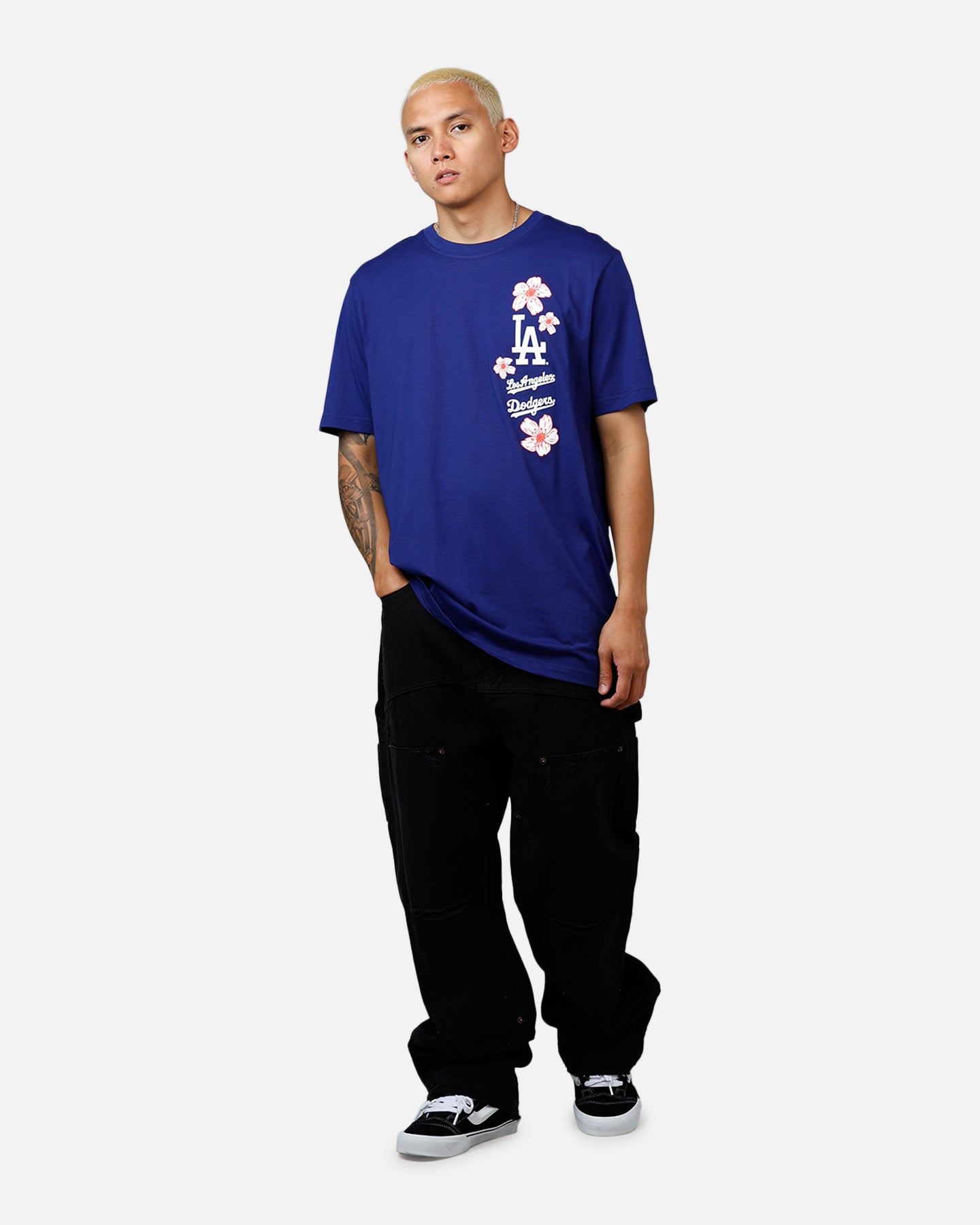 New Era Los Angeles Dodgers Cherry Blossom T-Shirt Blue | Culture