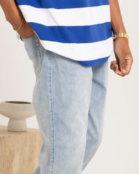 Carre Splash Jeans Light Blue