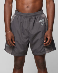 Loiter Subculture Panel Shorts Charcoal