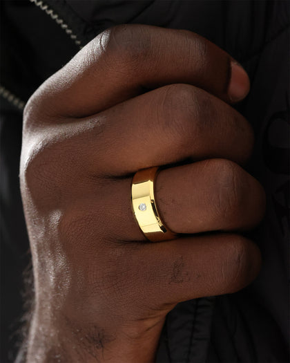 NXS Iced Definitive Ring Iced Gold