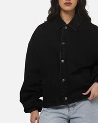 Carre Correctional Coaches Jacket Black Denim