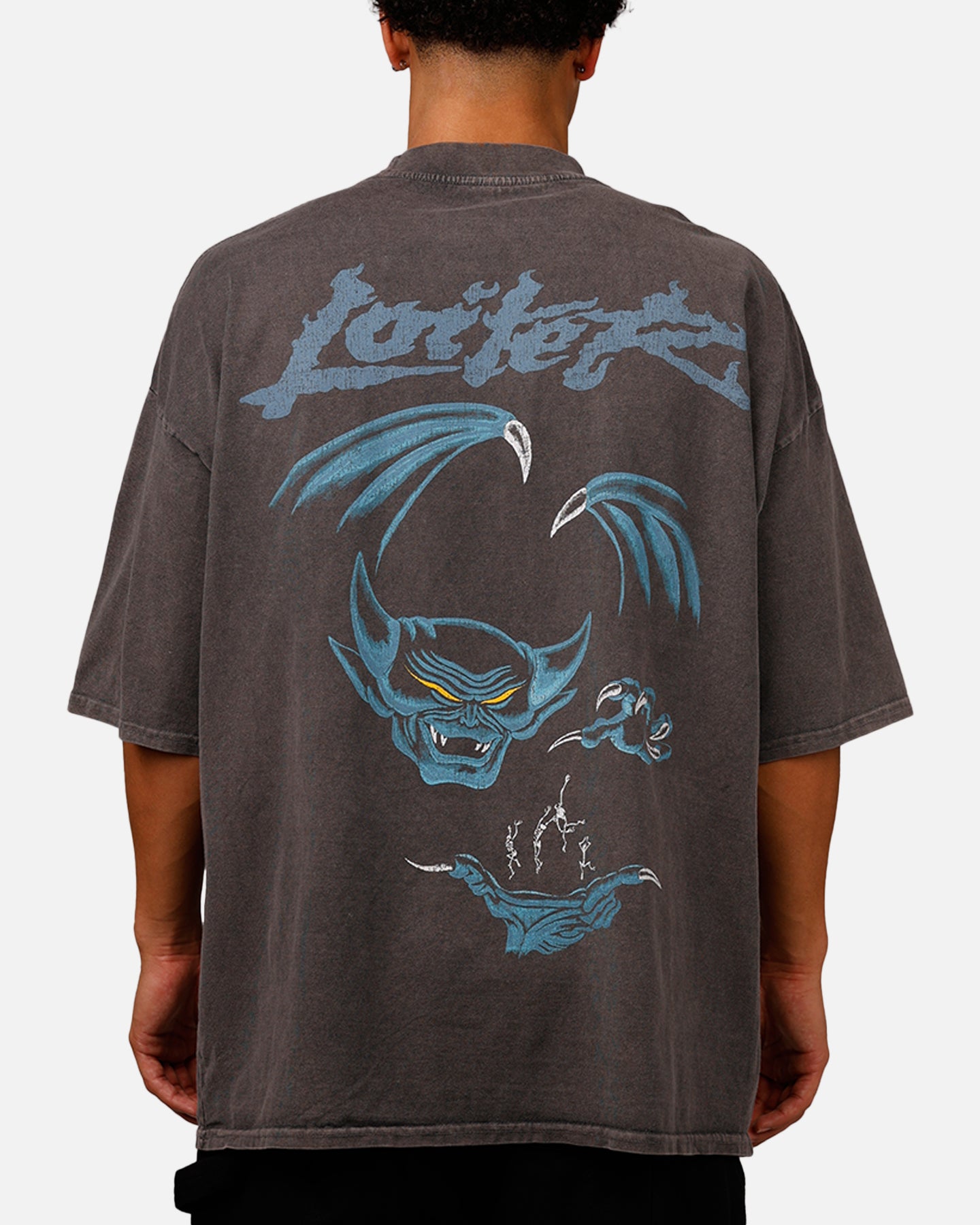 Loiter Disney Chernabog Vintage T-Shirt Washed Charcoal | Culture