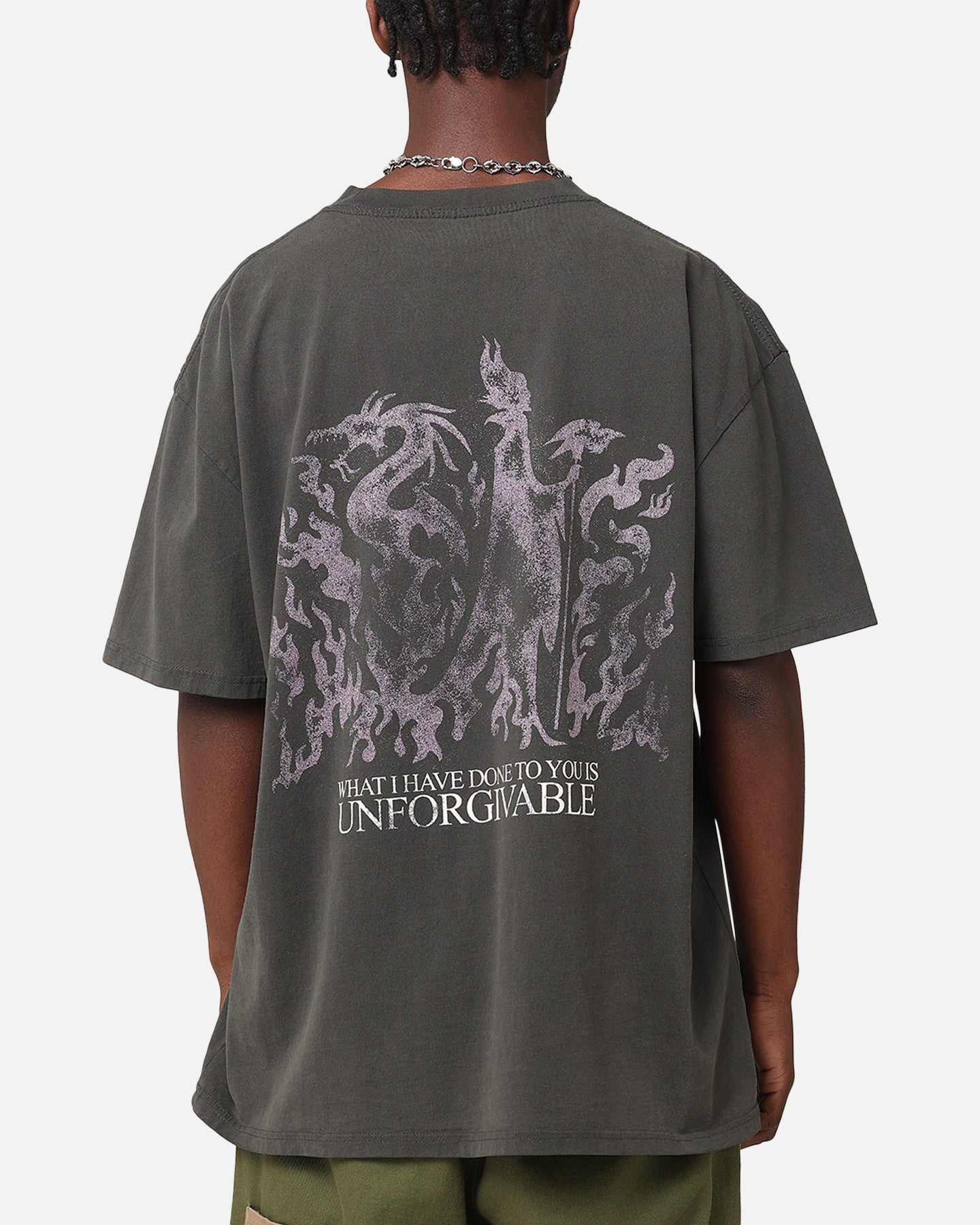 American Thrift Disney Maleficent Heavyweight T-Shirt Black Wash