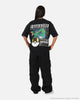 The Pokémon Collection By 73Studio Rayquaza T-Shirt Black Acidwash