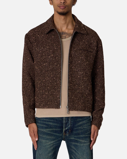 MNML Pea Pocket Wool Jacket Brown