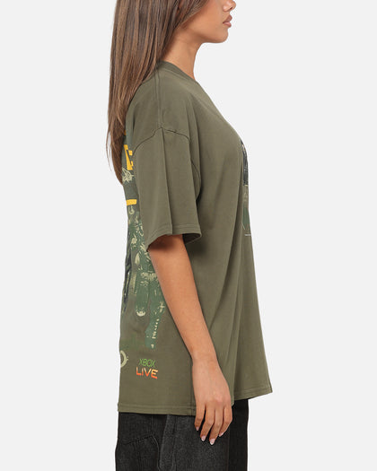 73Studio X Xbox X Halo Not For Angels T-Shirt Military Green