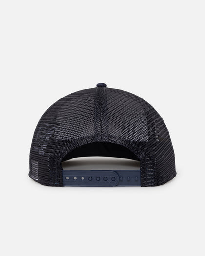 New Era Houston Astros 'Puff Print' Pre-Curved Golfer Trucker Snapback Navy