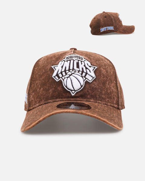 New Era New York Knicks 'Washed Walnut' 9FORTY A-Frame Snapback