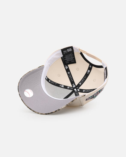 New Era Seattle Mariners 'Realtree Visor' 9FORTY A-Frame Snapback Cream/Camo