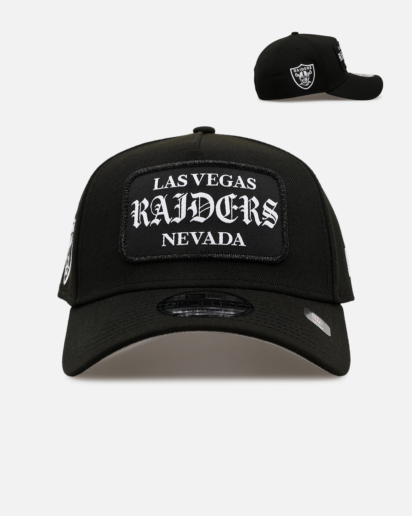 New Era Las Vegas Raiders 'Gothic Patch' 9FORTY A-Frame Snapback