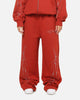 Ed Hardy Cyber Rhinestone Track Pants Red