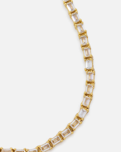 Saint Morta Landscape Baguette Chain Iced Gold
